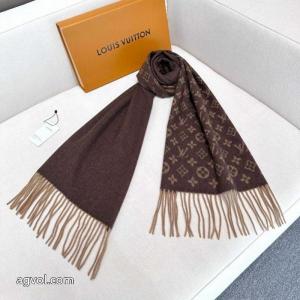 LOUIS VUITTONクラシックメンズカシミヤマフラー