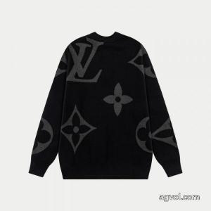 LVルイ・ヴィトン25 ss冬の新作ラウンドネックジッパーセータージャカード大ロゴ