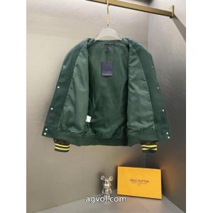LV格闘家ムエタイの老花をあしらった野球ウェアジャケット