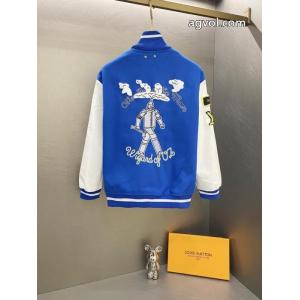 LVブルー蒸気ロボットタオル刺繍野球ウェアジャケット