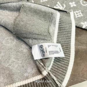 LOUIS VUITTON新型フルプリントの老花立襟ウールニットセーター