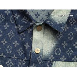 LOUIS VUITTON高品質プリントデニムジャケット男女同型