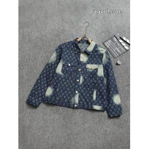 LOUIS VUITTON高品質プリントデニムジャケット男女同型