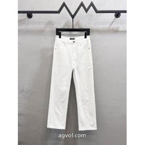 GIVENCHYカートゥーンポケットロゴストレートジーンズ男女同型
