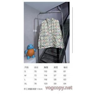 LOUIS VUITTON-lv連名老花彩色連帽突撃コート