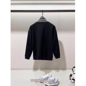 LOUISVUITTONチェッカースタンドカラーパッチワーク眩しいアルファベット刺繍コート