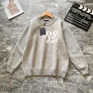 Louis Vuittonジャカード大ロゴヘッダーセーター