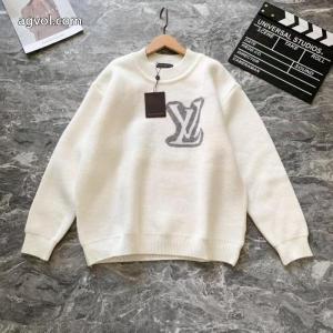 Louis Vuittonジャカード大ロゴヘッダーセーター