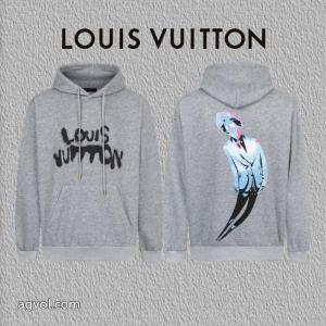 LOUIS VUITTONアルファベットカラーの人物用パーカー