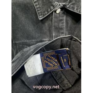 LOUIS VUITTON砂洗いタンニン刺繍明糸デニムコート