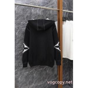 LOUIS VUITTON高定番ジャカード連帽ニットコート