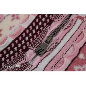 LOUIS VUITTON25SSヘッダーハーフジッパー変則ジャカードセーターコート