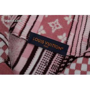 LOUIS VUITTON25SSヘッダーハーフジッパー変則ジャカードセーターコート