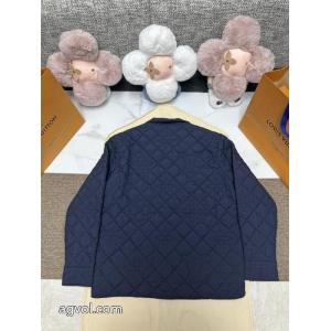 LOUIS VUITTON新作MONOGRAMキルティングジャケット風シャツ