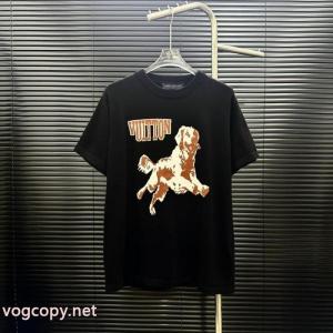 LVルイヴィトンアニマルモチーフ犬刺繍ニット半袖