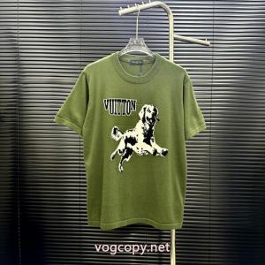 LVルイヴィトンアニマルモチーフ犬刺繍ニット半袖
