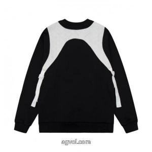 LOUIS VUITTON高品質クラシック革ベストパッチワークラウンドネックパーカー男女同型