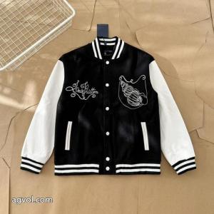 LOUIS VUITTONタオル刺繍野球ウェアジャケット