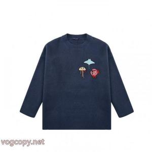 Louis Vuitton冬季限定海洋動物シート刺繍ラウンドネックセーター