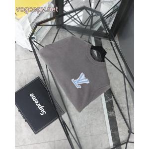 Louis Vuitton限定スキーシリーズクローバーカフスロゴジャカードカップルニットクルーネックセーター