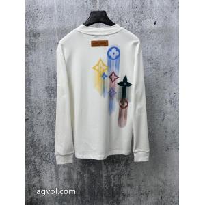 在庫あり即納 完売前に 注目!25-26AWLOUIS VUITTONブランド 品 激安 通販長袖Tシャツ