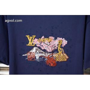 大胆なスリット上品 評価の高い 雑誌掲載アイテム LOUIS VUITTON半袖Tシャツスーパー コピー メンズ