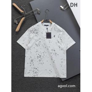 半袖Tシャツ一番人気限定アイテム 強い魅力を感じる一枚  2026-25AW☆韓国の人気コピー ブランド 通販 安心LOUIS VUITTON