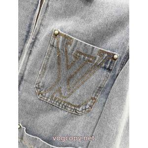 大幅値引き 高品質 人気 優雅さに溢れるコピー 商品 販売デニムのコートLOUIS VUITTON