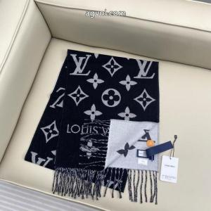ブランド アクセサリー 激安LOUIS VUITTON海外限定! SS26限定版 圧倒的な存在感マフラー..