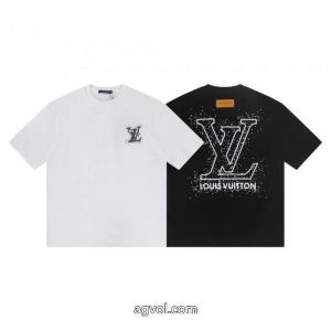 通販 ブランド最安値に挑戦 大人気アイテムが勢ぞろい 高級感あるスタイル半袖TシャツLOUIS VUITTON