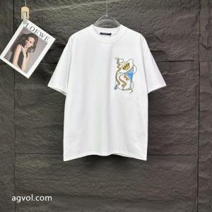 偽 ブランド 通販秋季新作品 今、大人のお洒落に 秋冬大活躍LOUIS VUITTON半袖Tシャツ