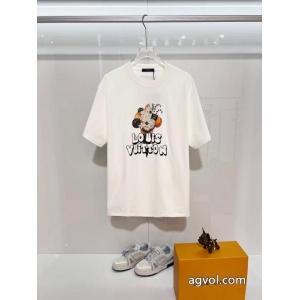 LOUIS VUITTONスーパー コピー ブランド 専門店肌触りがとても良い 絶妙な抜け感 定番最新作    半袖Tシャツ..