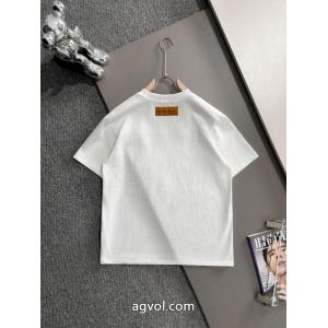 半袖Tシャツコピー 品 ブランドお洒落な存在感  王道コンビ 店舗完売品LOUIS VUITTON