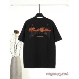 TシャツLOUIS VUITTONスーパー コピー着心地良く セール価格でお得 人気新作ロゴ入り