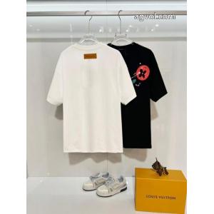 先取り 限定版プリント 少数入荷LOUIS VUITTONブランド アクセサリー 激安Tシャツ