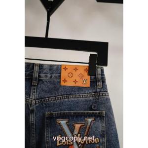 毎週更新ブランド新作 トレンド感満点に 最安値激しい争奪戦LOUIS VUITTONスーパー コピー 品ジーンズ