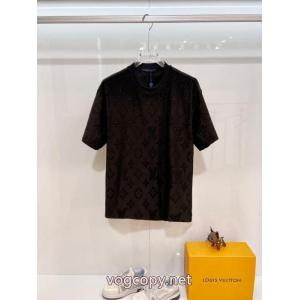 限定セールHOT 人気ブランド新作 シンプルなデザイン半袖TシャツLOUIS VUITTON激安 通販 ブランド