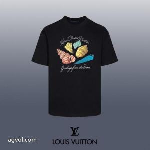 存在感絶大 着心地良く 絶対欲しい新作LOUIS VUITTONブランド コピー 販売半袖Tシャツ