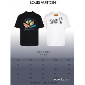 存在感絶大 着心地良く 絶対欲しい新作LOUIS VUITTONブランド コピー 販売半袖Tシャツ