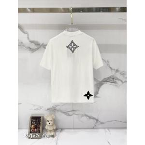 ブランド コピー 激安半袖Tシャツ大人シンプルな 大人気カラー入荷！ 韓国高級服LOUIS VUITTON