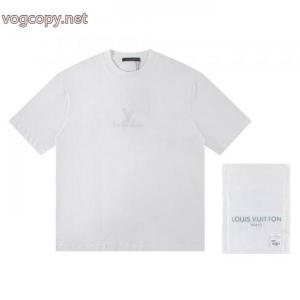 人気新作 男女兼用 最安値スーパー コピー 安心 LOUIS VUITTON半袖Tシャツ