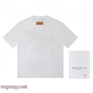 人気新作 男女兼用 最安値スーパー コピー 安心 LOUIS VUITTON半袖Tシャツ