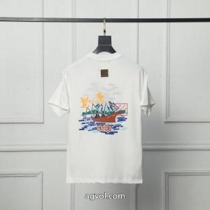新作入荷定番人気 超激レア人気新作 機能性も忘れない！スーパー ブランド コピー半袖TシャツLOUIS VUITTON