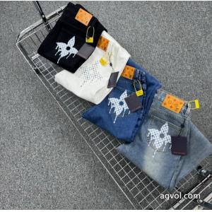 ユニセックス 限定SALE 雑誌掲載偽 ブランドジーンズLOUIS VUITTON