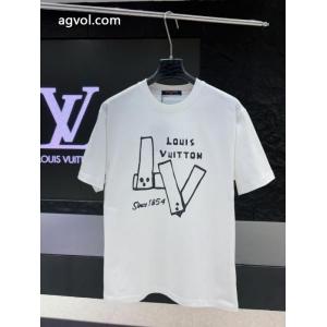 スーパー コピー 品LOUIS VUITTON半袖Tシャツ2026年の夏のマスト 販売記念価格 海外セレブ定番愛用 