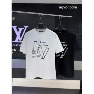 スーパー コピー 品LOUIS VUITTON半袖Tシャツ2026年の夏のマスト 販売記念価格 海外セレブ定番愛用 