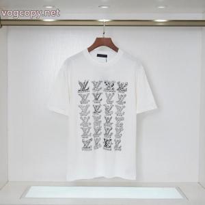 話題が沸騰中 数量限定送料無料 エレガント系スタイル半袖Tシャツブランド 偽物LOUIS VUITTON