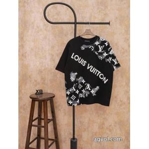 偽物 ブランドLOUIS VUITTON2026年人気満々のブランド デザイン性の高い 大人の色味 半袖Tシャツ