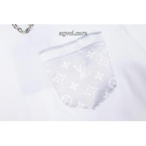 半袖Tシャツ人気爆だんな売れ筋！ 夏季超人気 26SS 異素材偽物 ブランド 激安LOUIS VUITTON