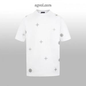 ファッションスタイル 韓国人気 新着アイテム最新コピー 通販半袖TシャツLOUIS VUITTON